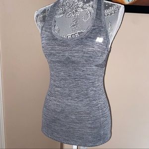 New balance women's grey workout racer back tank top size xs